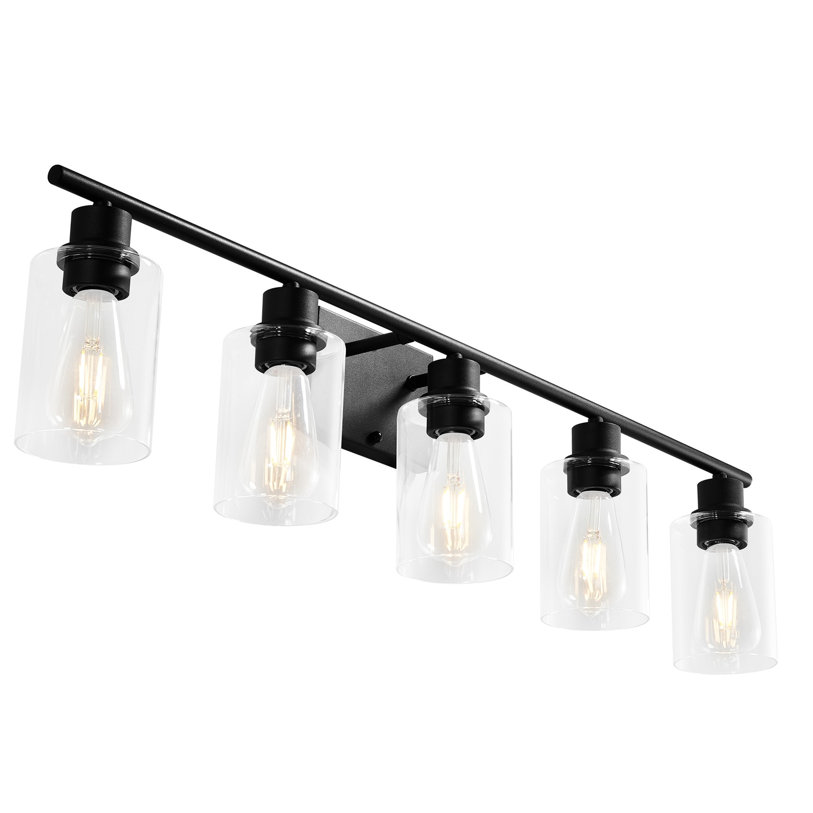 5-Light Modern Bathroom Vanity Light 37.1-Inch Wall Light Fixtures Over Mirror_voghion.com